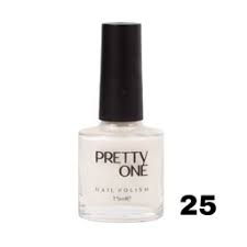 لاک  pretty one رنگ سفید