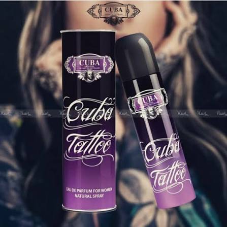 عطر ادوپرفیوم زنانه کوبا مدل Tattoo حجم ۱۰۰ میلی لیتر