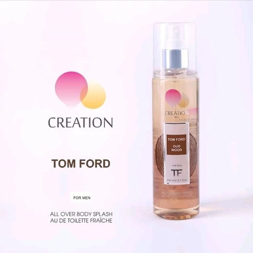 بادی اسپلش مردانه کریشن رایحه تام فورد عود وود (Tom Ford Oud Wood) حجم 240 میلی لیتر