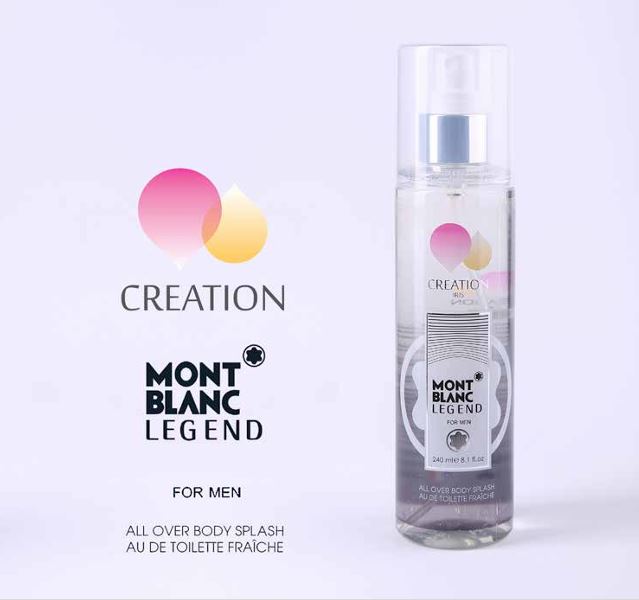 بادی اسپلش مردانه کریشن آیریس مدل مونت بلک لجند (MONT BLANC LEGEND) حجم 240 میلی لیتر