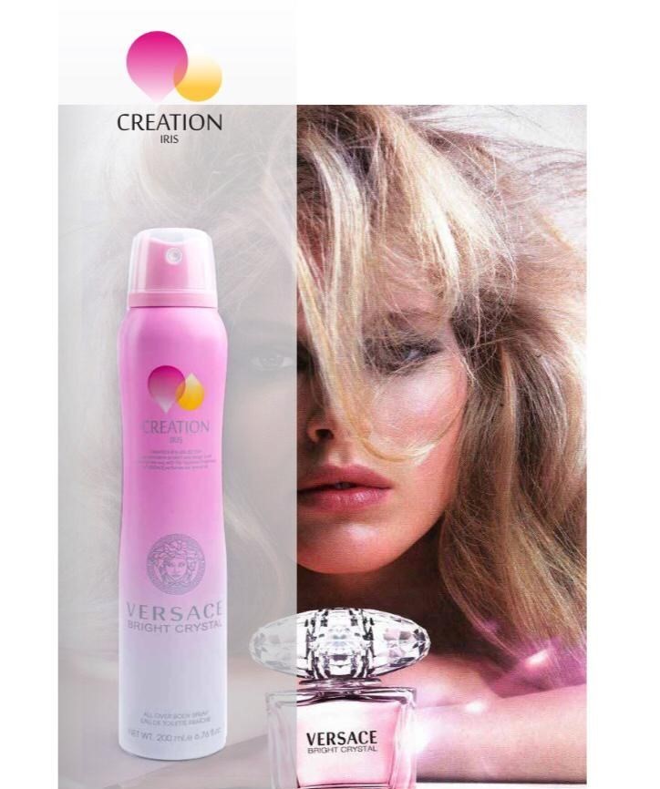 اسپری خوشبو کننده بدن کریشن زنانه مدل Versace Bright Crystal حجم 200 میل