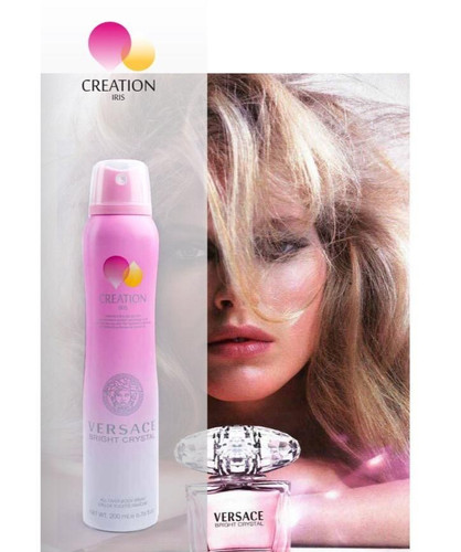 اسپری خوشبو کننده بدن کریشن زنانه مدل Versace Bright Crystal حجم 200 میل