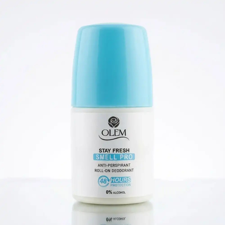 مام رول ضد تعریق اولم (OLEM) مدل اسمل پرو (Smell Pro) روشنکننده ۴۸ ساعته، فاقد الکل حجم ۵۰ میلی لیتری