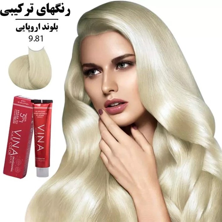 رنگ مو سالنی وینا حجم 125 میل