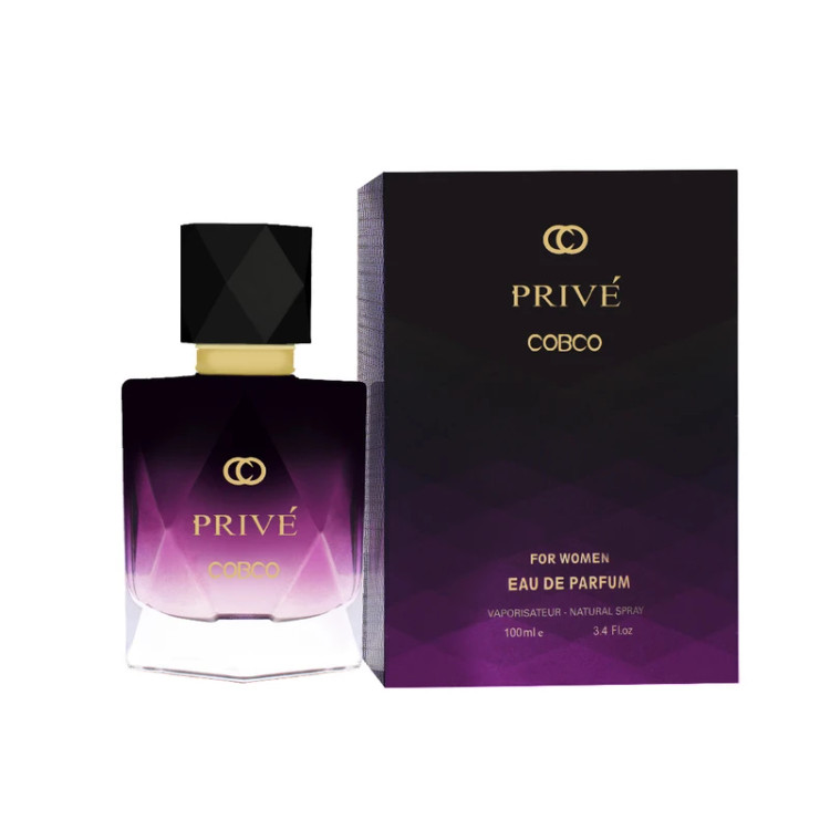 ادکلن PRIVE c o مناسب بانوان حجم 100 میل رایحه { ایو سن لورن مون پاریس }