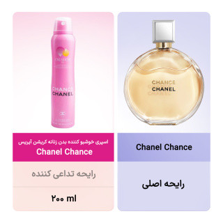 اسپری بدن زنانه کریشن آیریس مدل Chanel Chance حجم 200 میلی لیتر